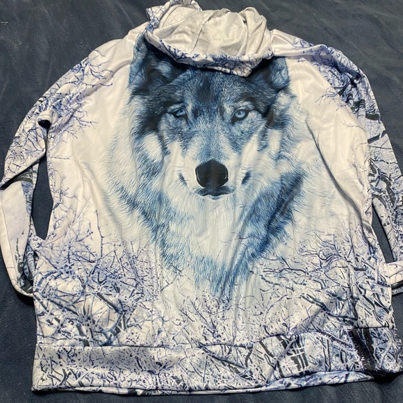 Wolf jacket with hood silky - Picture 2 of 2